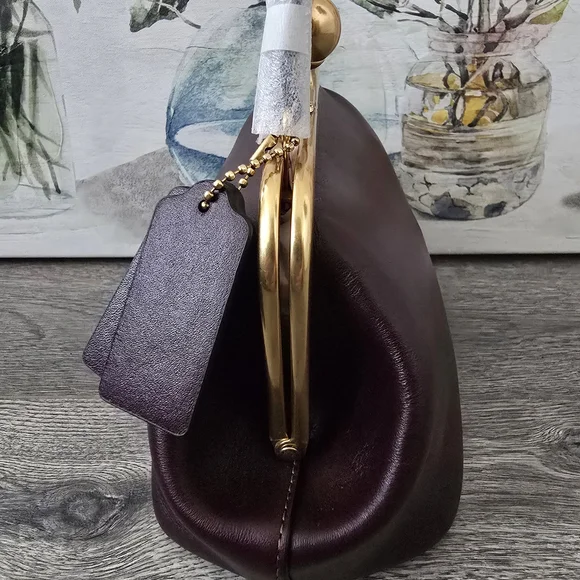 Coach Black Currant Small Kisslock Bag - Picture 3 of 5